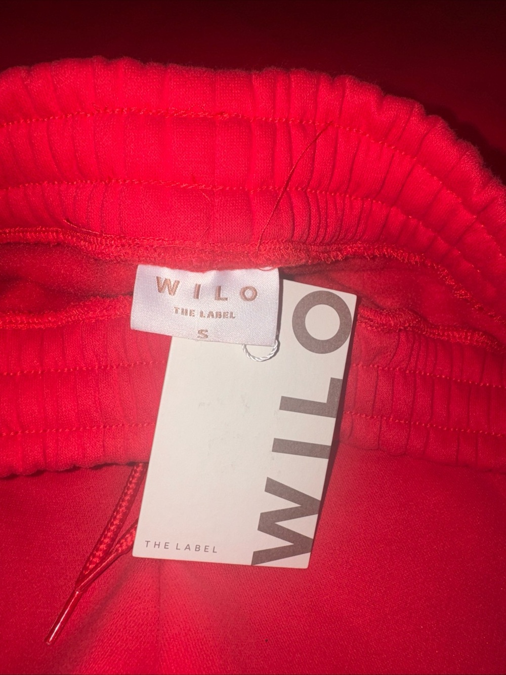 Wilo the label NWT Sporty Red Sweatshirt & Shorts Set size small - Picture 7 of 9